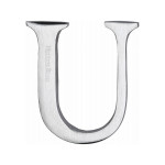 M Marcus Heritage Brass Letter U - Pin Fix 51mm